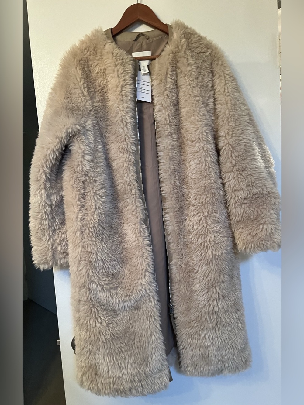 H&M Full Zip Oversized Teddy Jacket - Picture 3 of 5